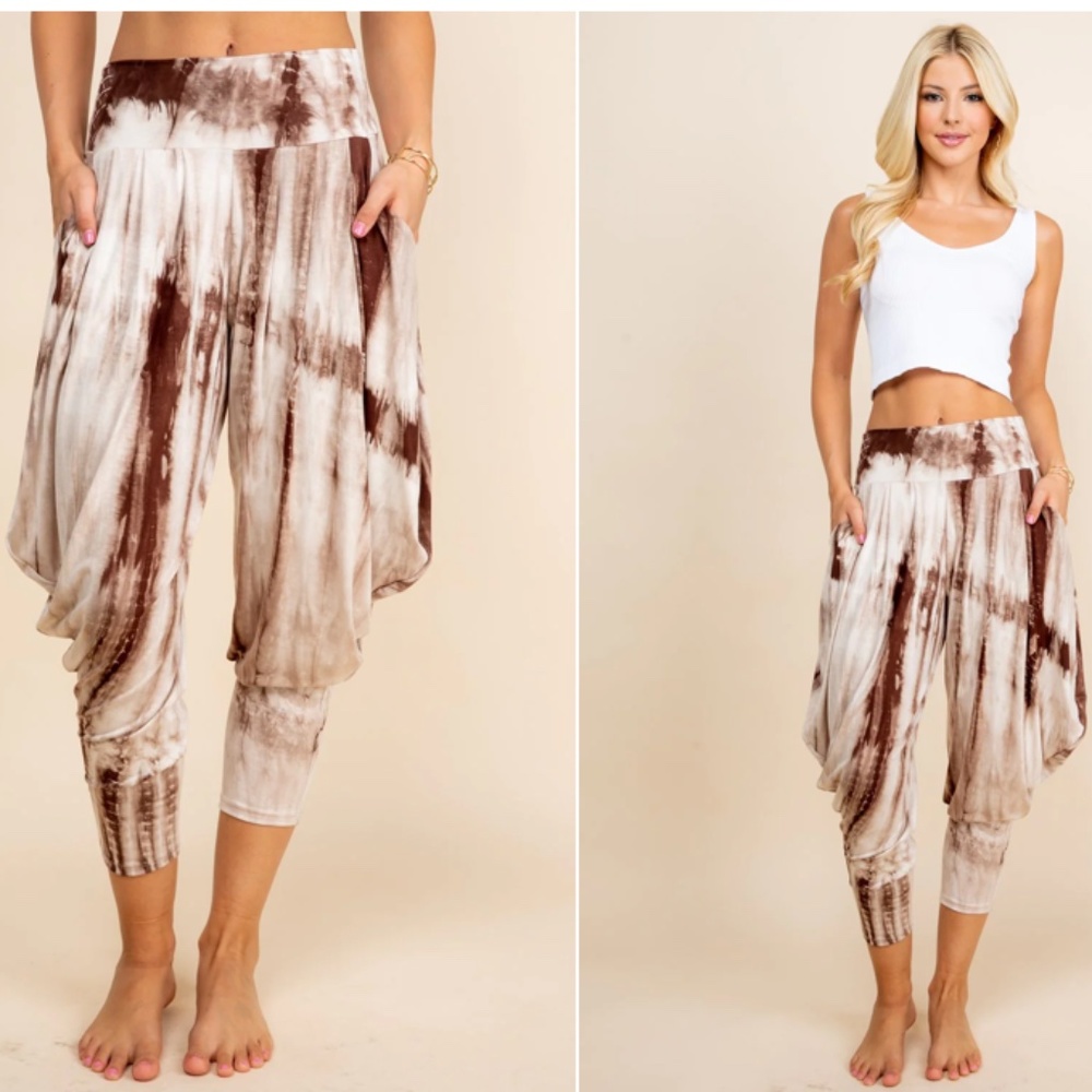 Kooniez Pants - Mocha Tie-Dye